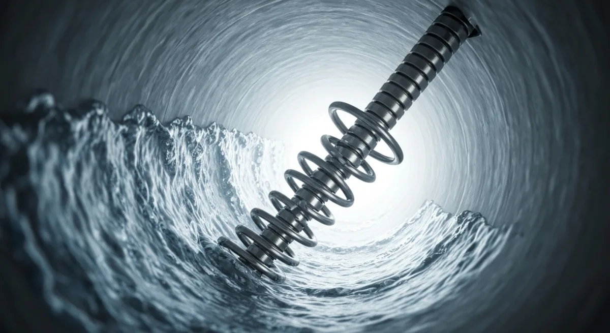 Furet mecanique debouchant une canalisation